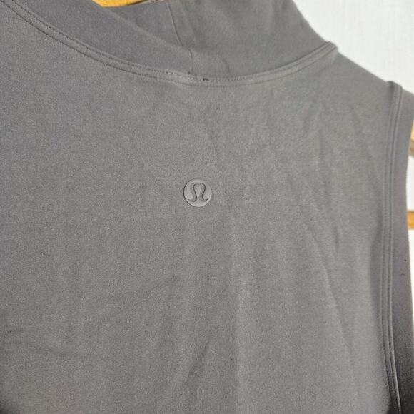 Lululemon All Aligned A Line Dress Gray/Pink Nulu Athleisure Lunar Rock 10 - Picture 4 of 8